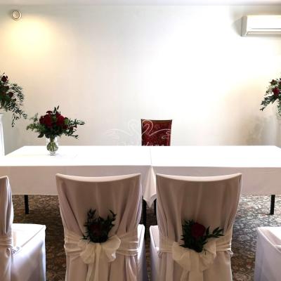 Wystrój sali na ślub cywilny - Hotel Amaryllis w Jasinie